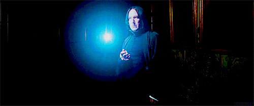 Severus Snape patrols the corridors