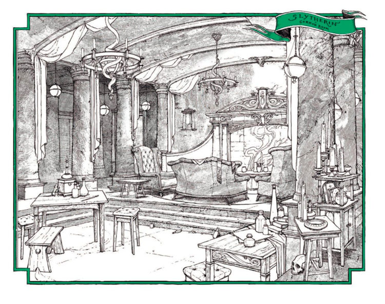 Slytherin common room (house editions) — Harry Potter Fan Zone