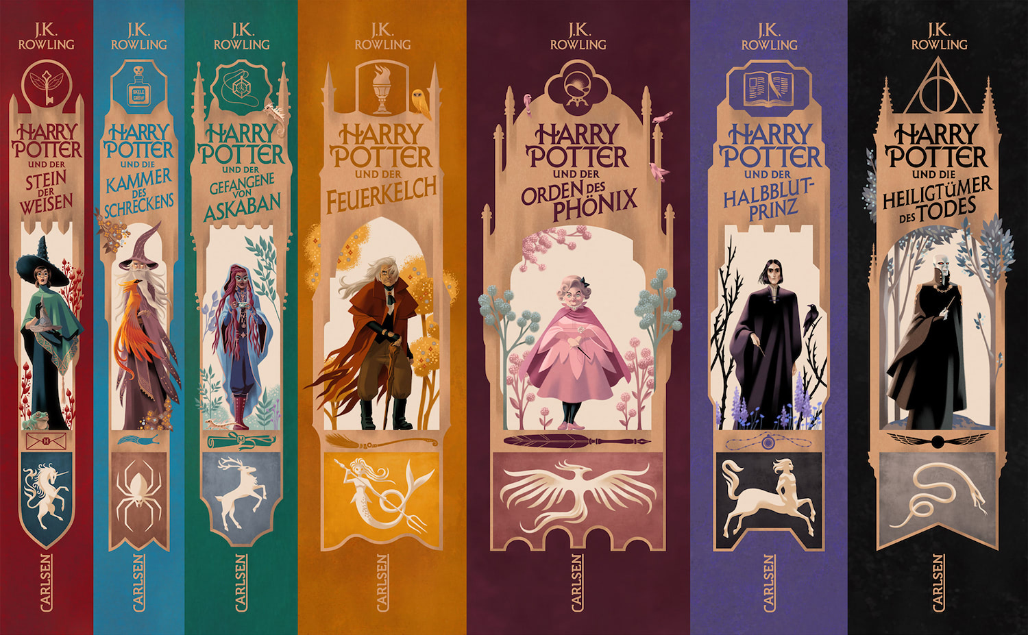 Spine artwork (German 2025 editions)