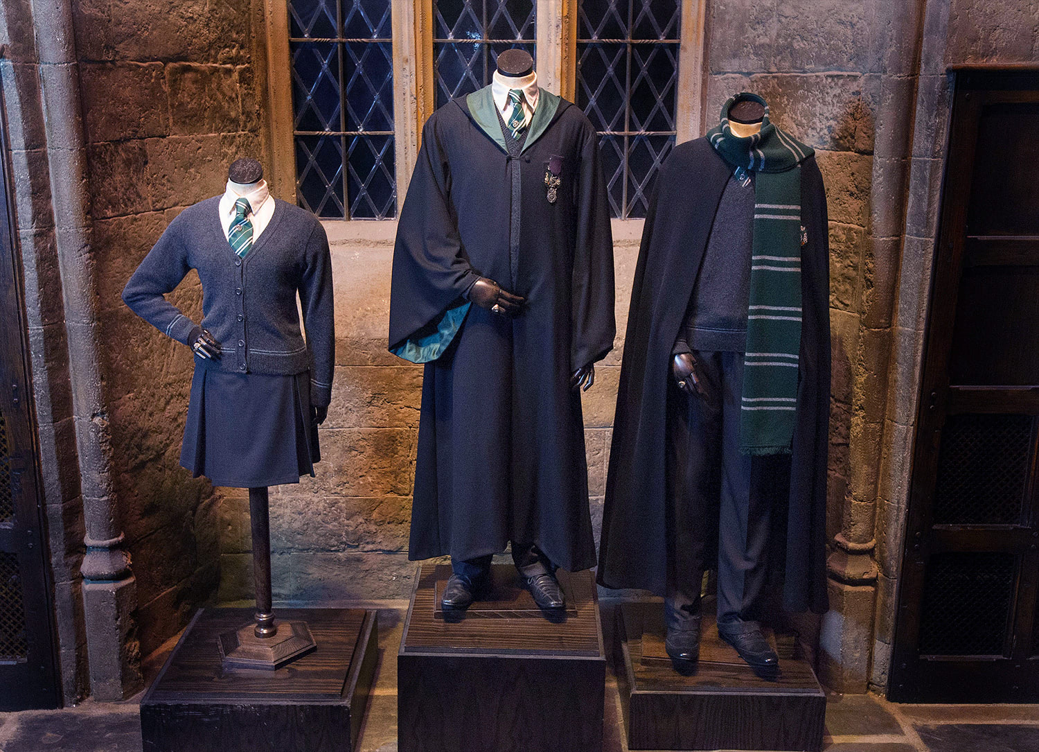 Slytherin robes at the ‘Harry Potter’ studio tour