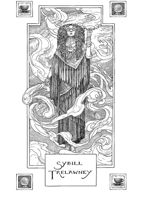 Sybill Trelawney portrait (house editions)