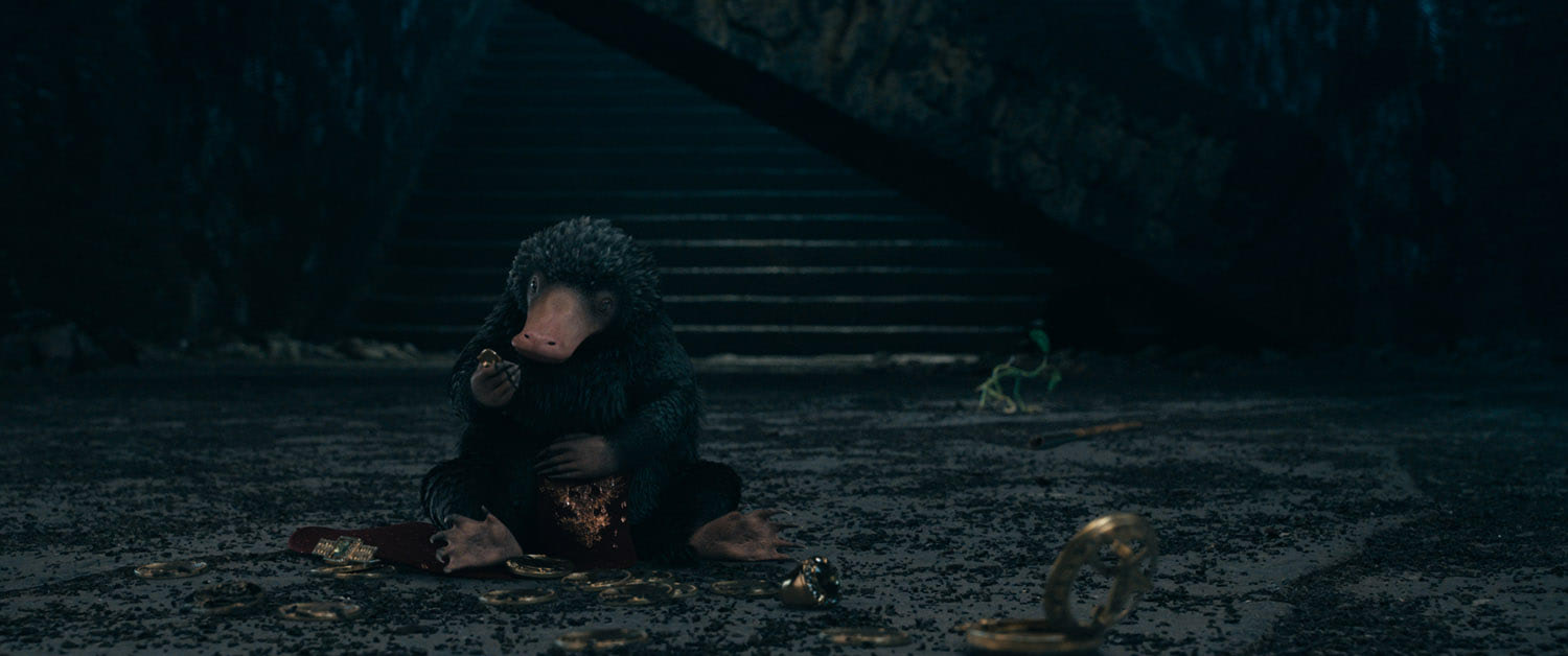 Teddy the Niffler with treasure