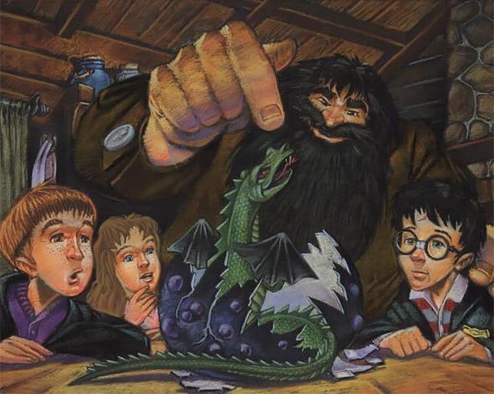 The birth of Norbert the dragon