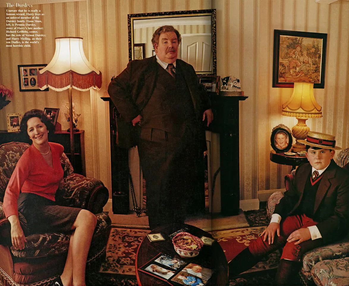 The Dursleys (Annie Leibovitz ‘Vanity Fair’ photoshoot)