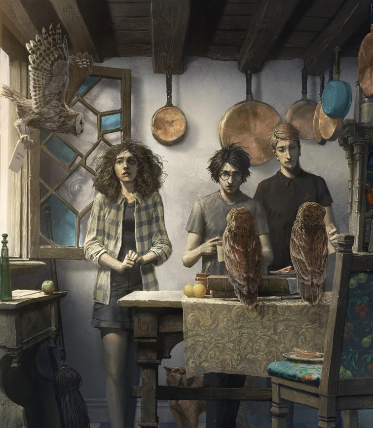 Hermione, Harry and Ron receive O.W.L. results