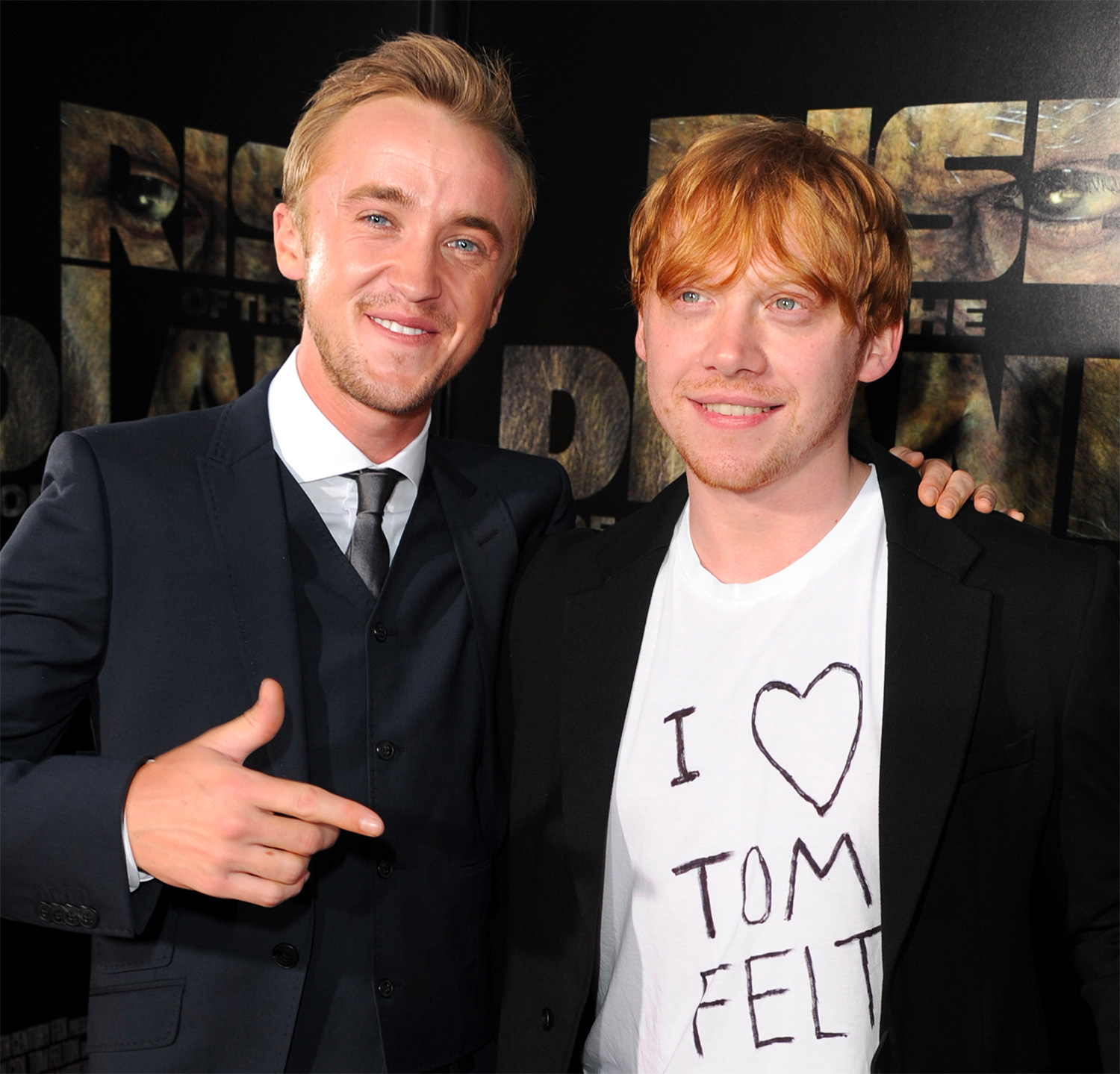 Tom Felton and Rupert Grint