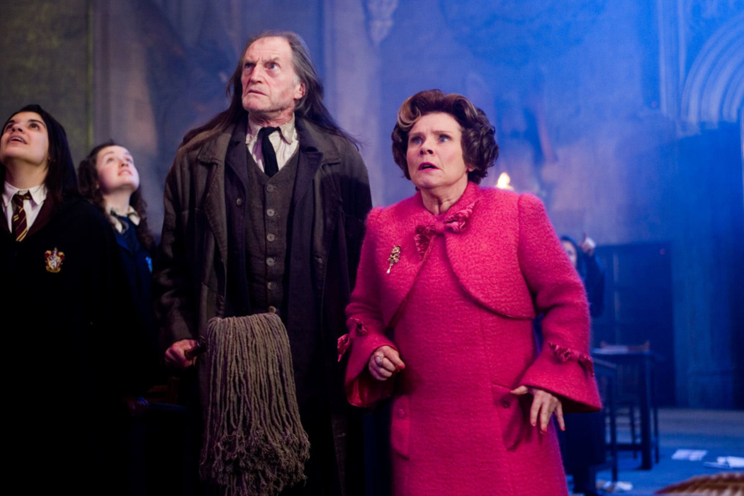 Umbridge and Filch after the firework damage — Harry Potter Fan Zone