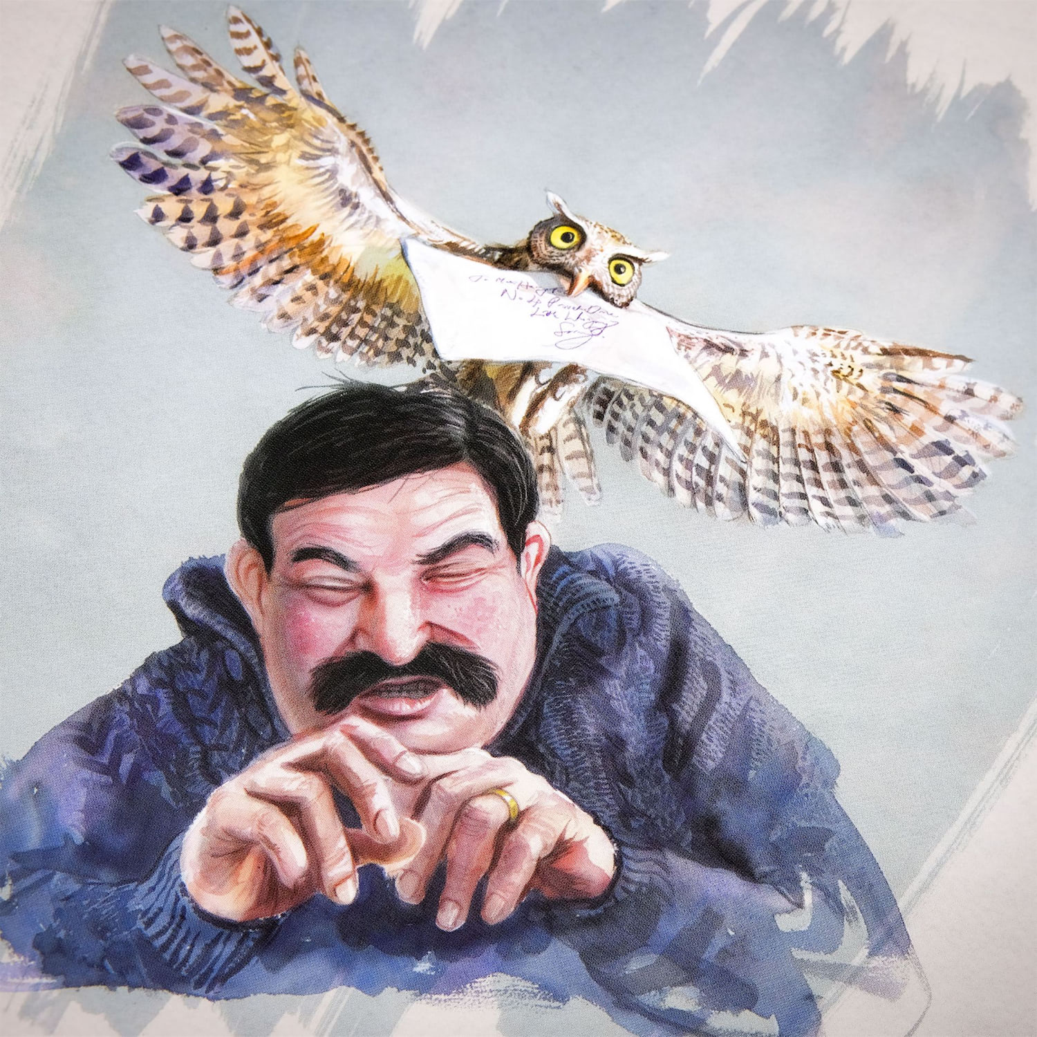 Uncle Vernon and an owl