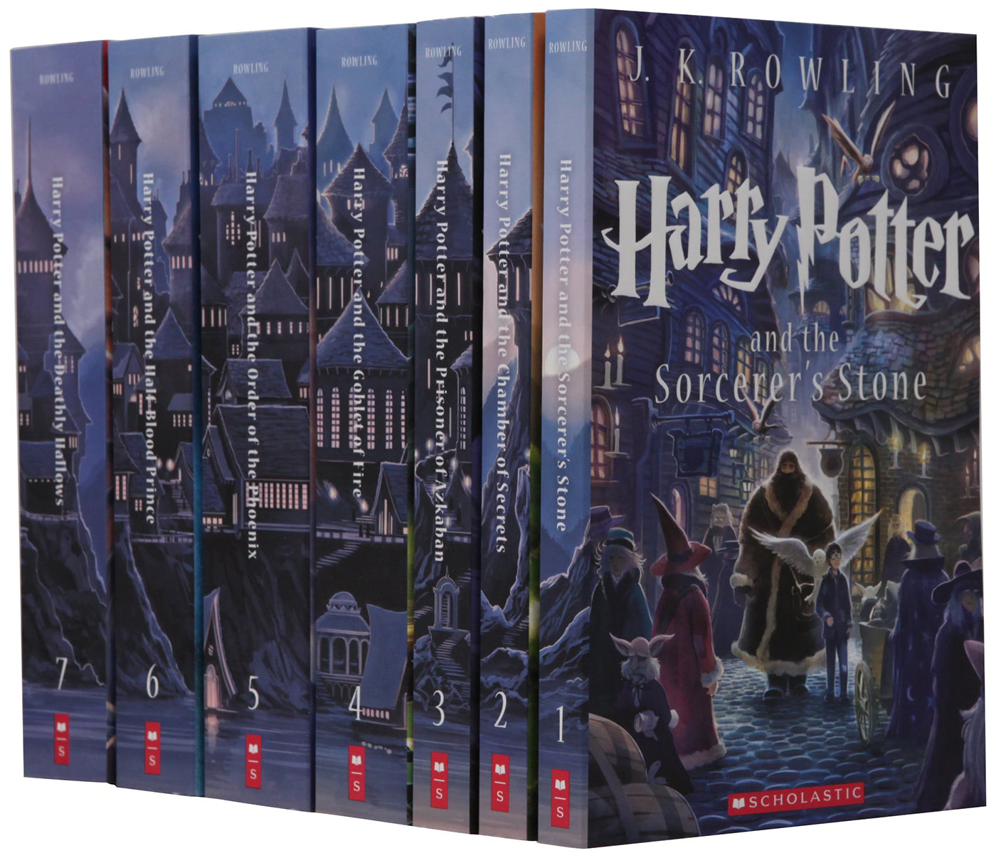 SCHOLASTIC HARRY POTTER BOOKS 1, 2, &3