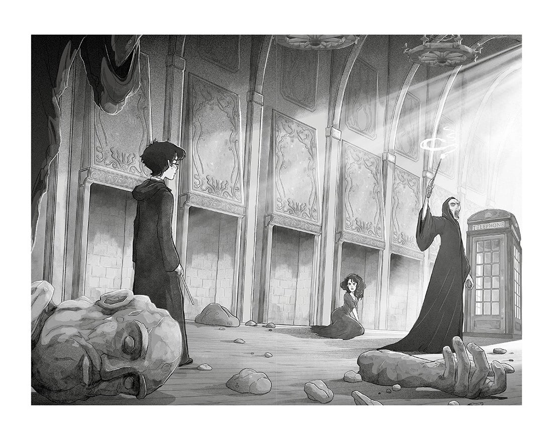 Voldemort in the Ministry (Spanish illustrated edition)