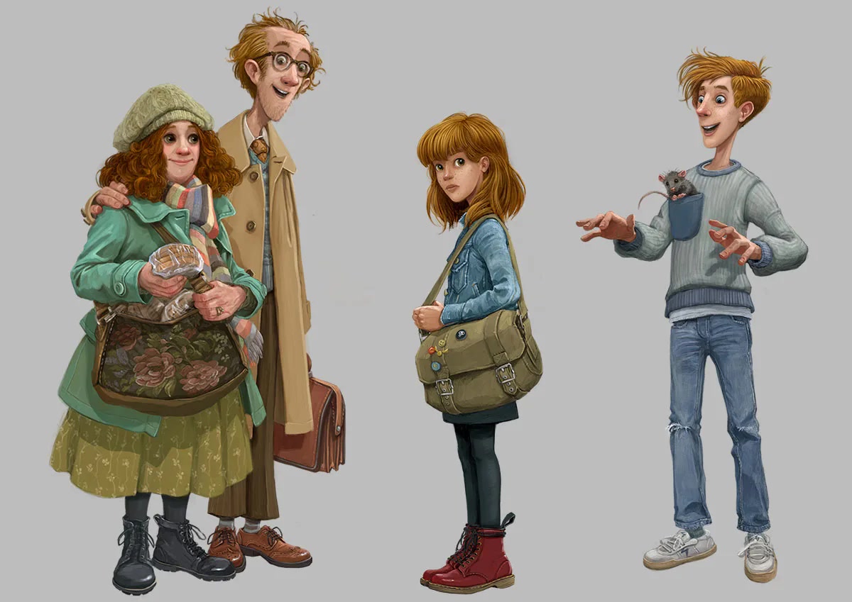 Weasley family (Jonny Duddle illustration)
