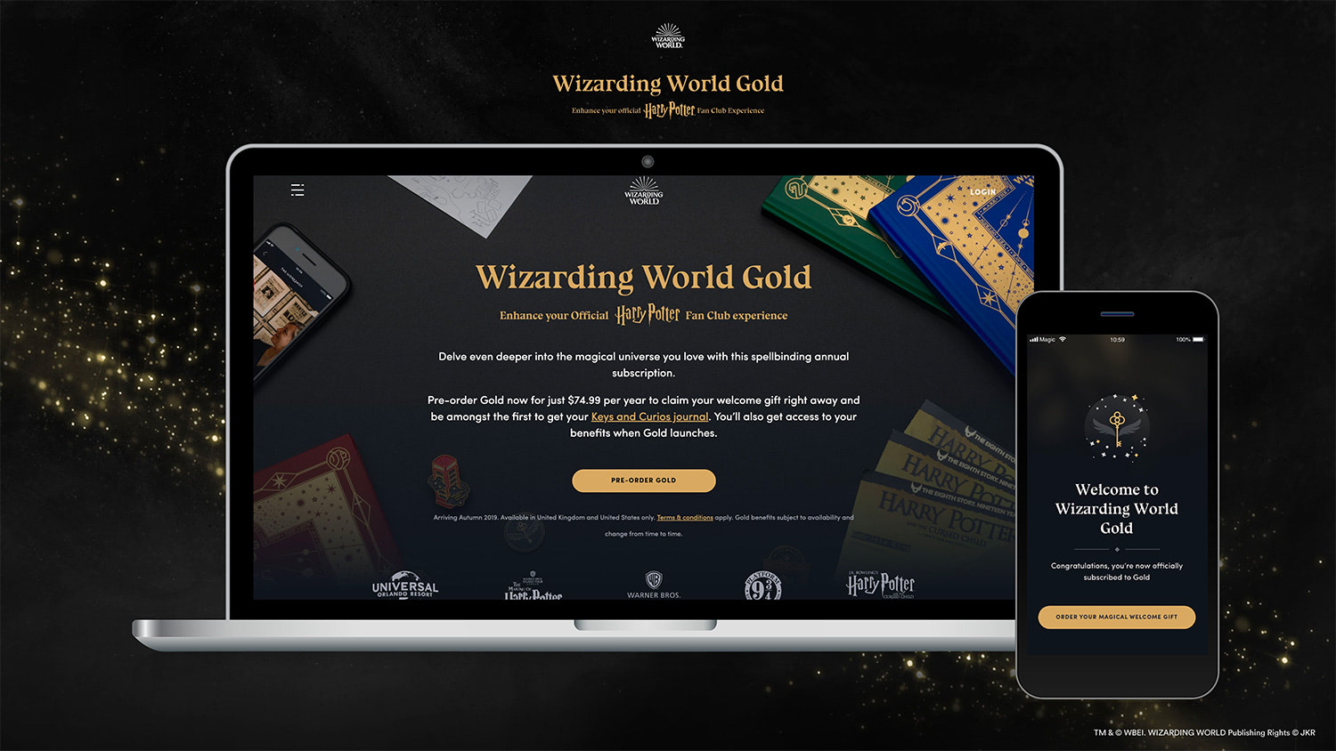 Wizarding World Gold