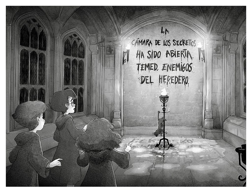 The Writing on the Wall (Spanish illustrated edition)